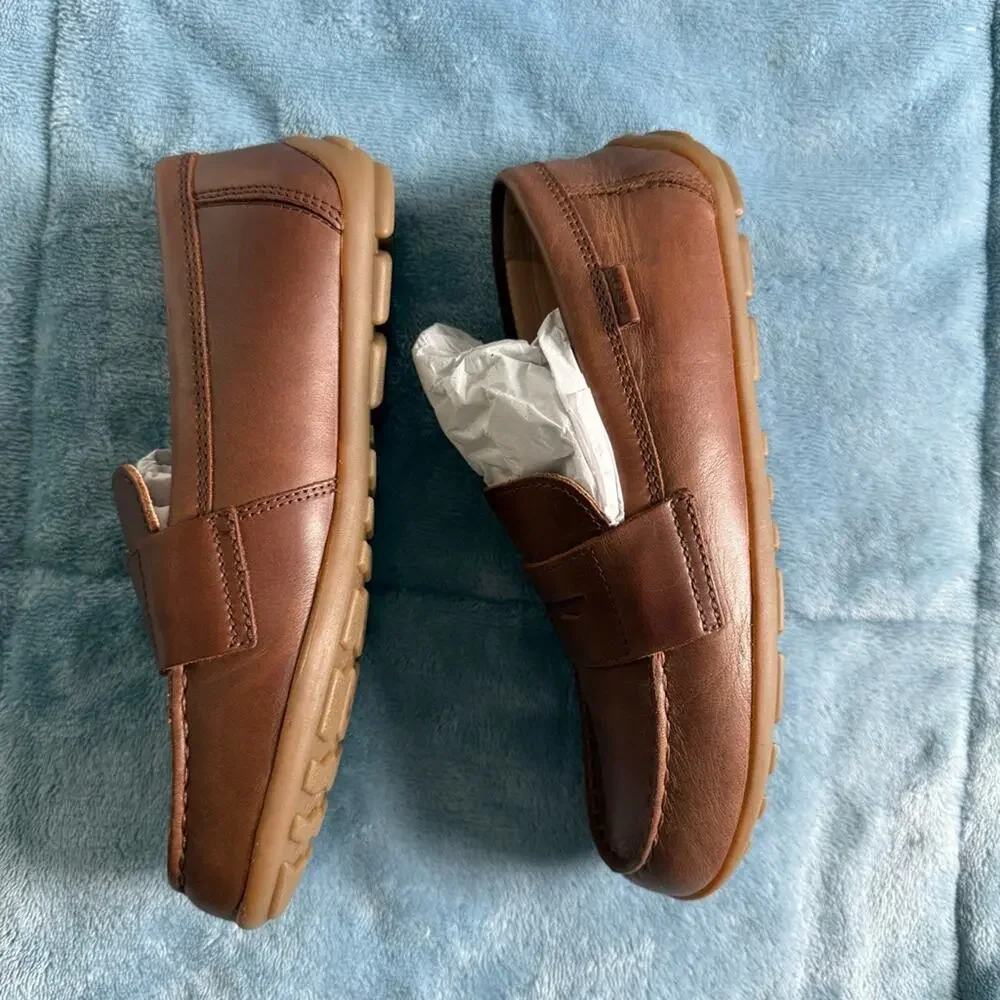 GEOX New Fast Boy Leather Loafers Shoes